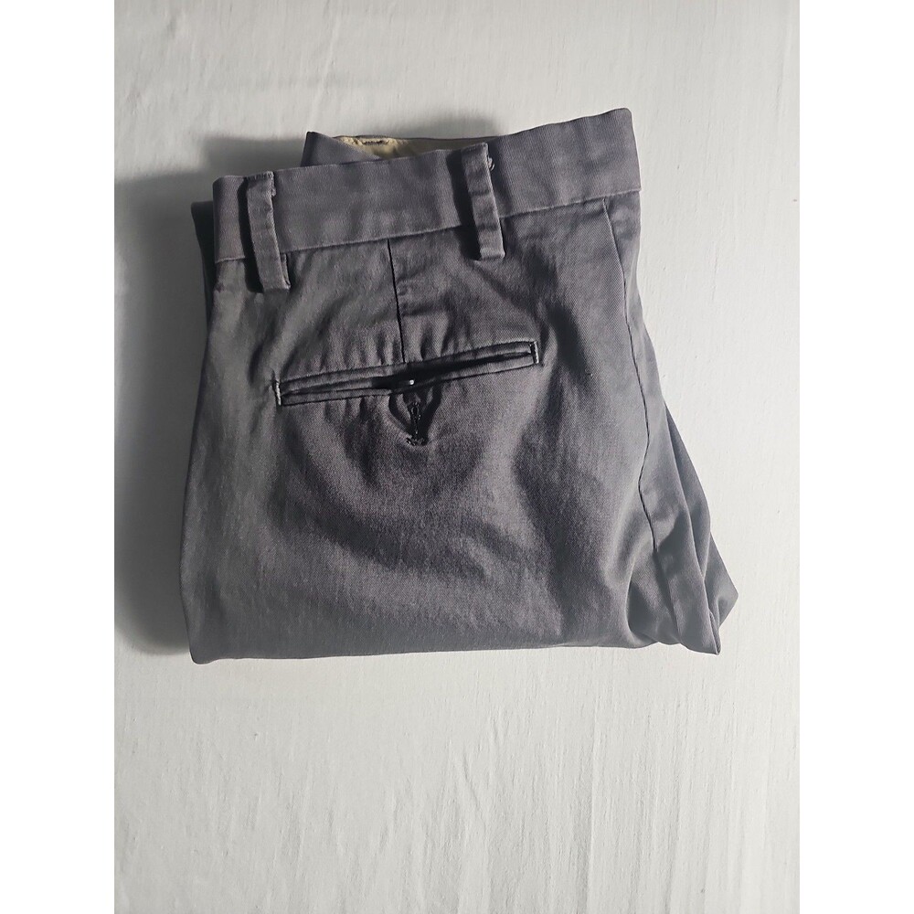Dockers Signature Khaki Mens Pants Slim Fit Stretch Gray Flat Front